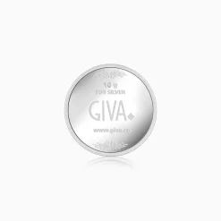 999 Silver Goddess Lakshmi and Lord Ganesh Coin - 10 g