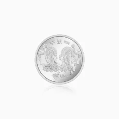 999 Silver Goddess Lakshmi and Lord Ganesh Coin - 10 g