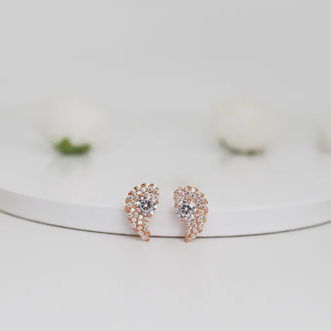 Aayesha’s Rose Gold Wing Studs