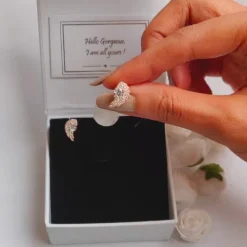 Aayesha’s Rose Gold Wing Studs