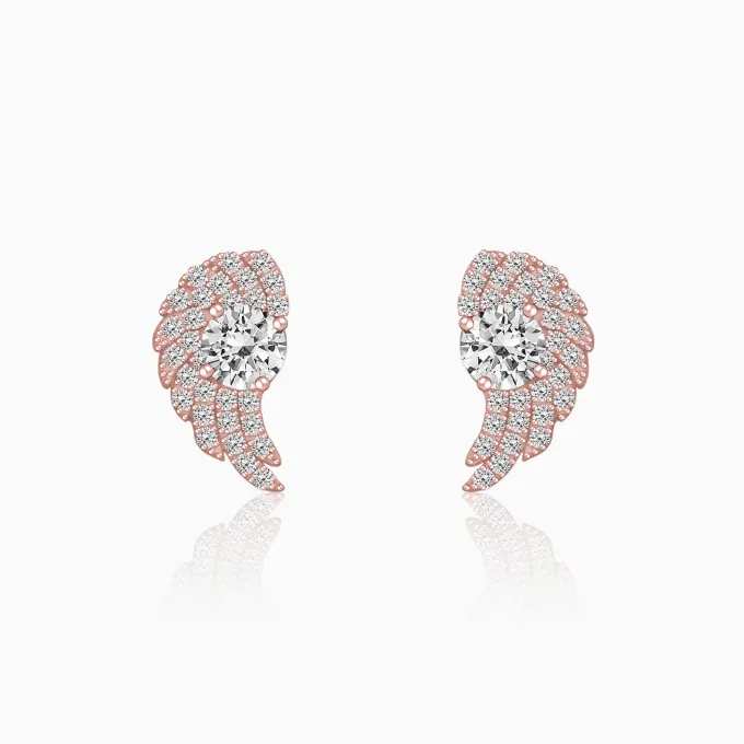 Aayesha’s Rose Gold Wing Studs