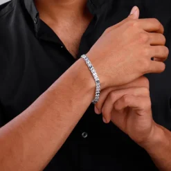 Aditya Roy Kapur Silver Fearless Bracelet For Him