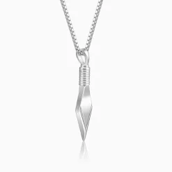 Aditya Roy Kapur Silver Kite Pendant with Box Chain For Him