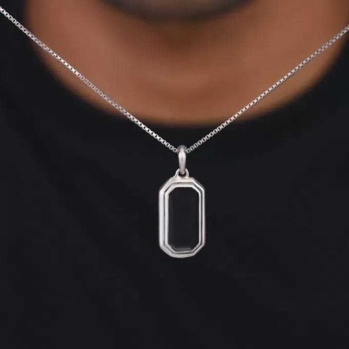 Aditya Roy Kapur Silver Knight's Emblem Pendant with Box Chain For Him