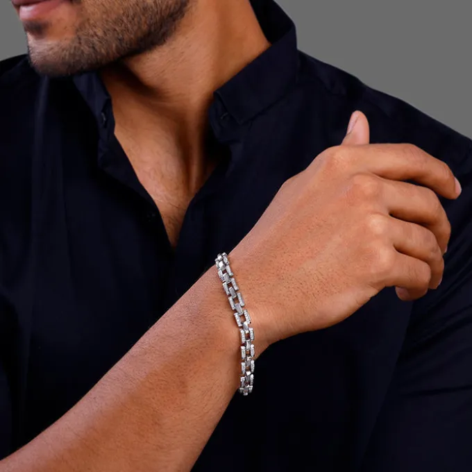 Aditya Roy Kapur Silver Quiet Ambition Bracelet For Him