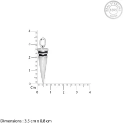 Aditya Roy Kapur Silver Spike Pendant With Link Chain For Him