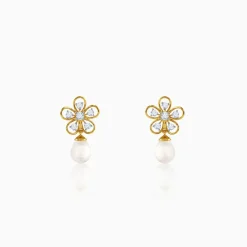 Anushka Sharma Gold Anthos Shine Lab Grown Diamond Earrings