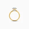 Anushka Sharma Gold Audrey Halo Solitaire Lab Grown Diamond Ring