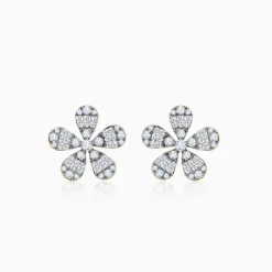 Anushka Sharma Gold Bloom Bold Lab Grown Diamond Earrings