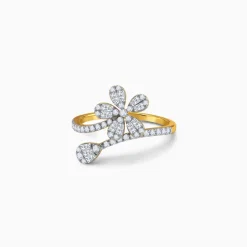 Anushka Sharma Gold Bloom Bold Lab Grown Diamond Ring (Size 12)