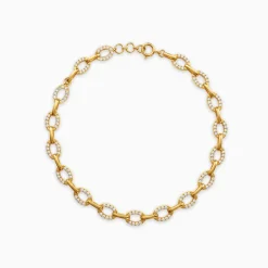 Anushka Sharma Gold Celestial Link Lab Grown Diamond Bracelet