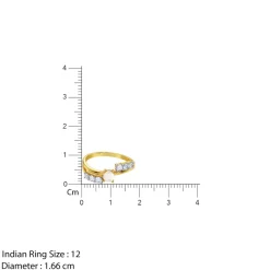 Anushka Sharma Gold Centre of Calm Lab Grown Diamond Ring (Size 12)