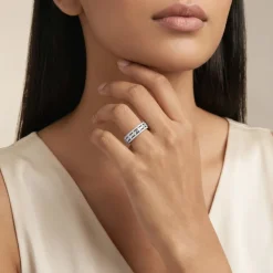 Anushka Sharma Gold Eternal Frame Lab Grown Diamond Ring (Size 12)