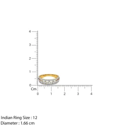 Anushka Sharma Gold Eternal Frame Lab Grown Diamond Ring (Size 12)