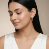 Anushka Sharma Gold Falling Light Lab Grown Diamond Earrings