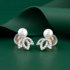 Anushka Sharma Gold Flos Lab Grown Diamond Earrings