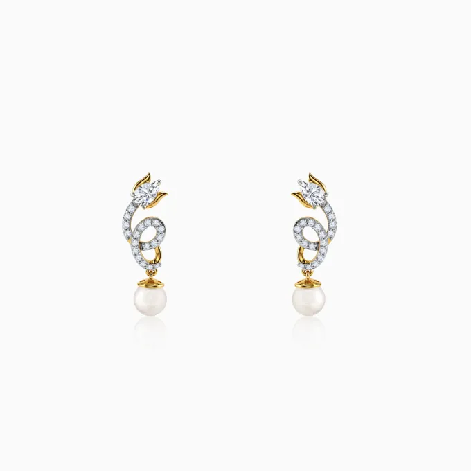 Anushka Sharma Gold Gleaming Shine Lab Grown Diamond Earrings
