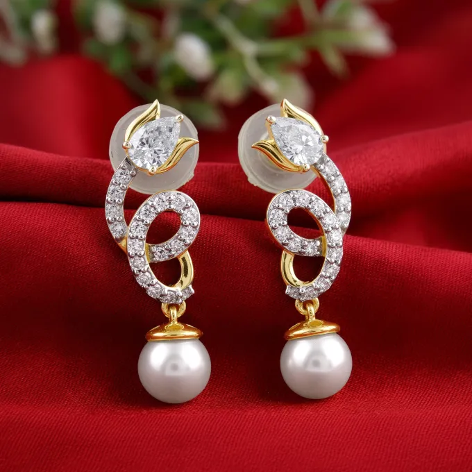 Anushka Sharma Gold Gleaming Shine Lab Grown Diamond Earrings