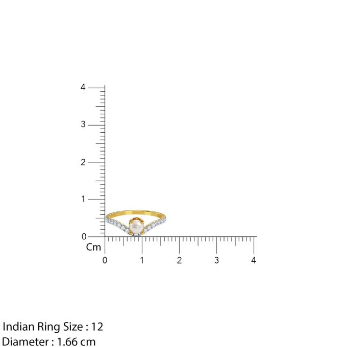 Anushka Sharma Gold Gracieux Shine Lab Grown Diamond Ring (Size 12)