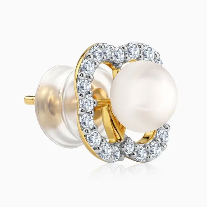Anushka Sharma Gold Lumineuse Spark Lab Grown Diamond Earrings