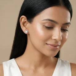 Anushka Sharma Gold Lumineuse Spark Lab Grown Diamond Earrings