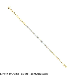 Anushka Sharma Gold Match Point Lab Grown Diamond Bracelet