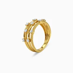 Anushka Sharma Gold Morning Light Lab Grown Diamond Ring (Size 12)