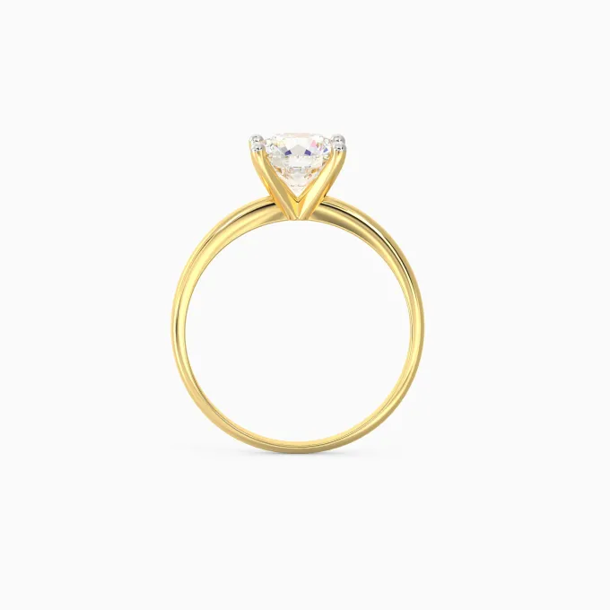 Anushka Sharma Gold Mystic Aura Solitaire Diamond Ring