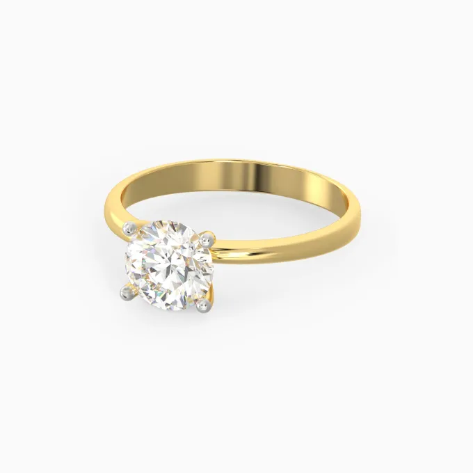 Anushka Sharma Gold Mystic Aura Solitaire Diamond Ring