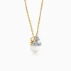 Anushka Sharma Gold Pearl Bud Story Lab Grown Diamond Pendant