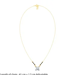 Anushka Sharma Gold Premala Solitaire Lab Grown Diamond Mangalsutra