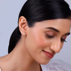Anushka Sharma Gold Pure Flora Diamond Earrings