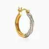 Anushka Sharma Gold Twisted Radiance Lab Grown Diamond Hoop Earrings