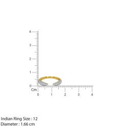 Anushka Sharma Gold Velvet Arc Lab Grown Diamond Ring (Size 12)