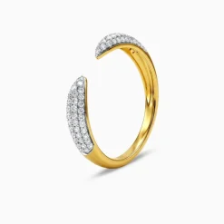 Anushka Sharma Gold Velvet Arc Lab Grown Diamond Ring (Size 12)