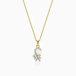 Anushka Sharma Gold Vine of Her Lab grown Diamond Pendant