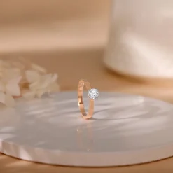 Anushka Sharma Rose Gold Joy Solitaire Lab Grown Diamond Ring