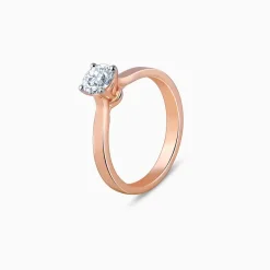Anushka Sharma Rose Gold Joy Solitaire Lab Grown Diamond Ring