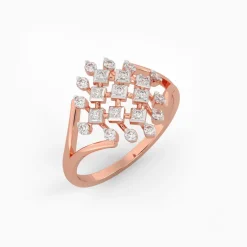 Anushka Sharma Rose Gold Spectacular Diamond Ring