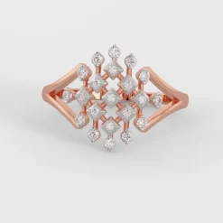 Anushka Sharma Rose Gold Spectacular Diamond Ring