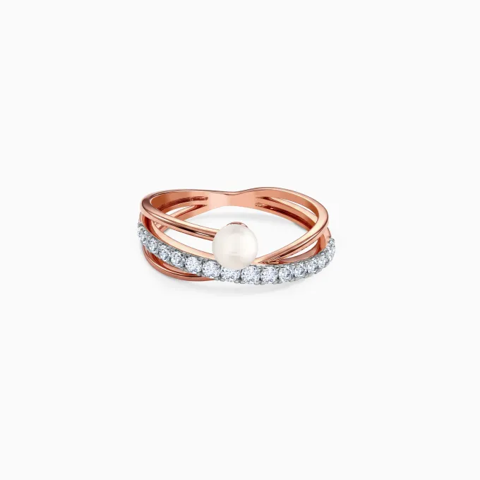 Anushka Sharma Rose Gold Cara Lab Grown Diamond Ring