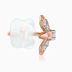 Anushka Sharma Rose Gold Lily Lab Grown Diamond Stud Earrings