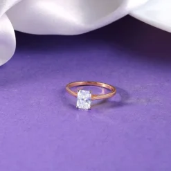Anushka Sharma Rose Gold Forever Solitaire Lab Grown Diamond Ring