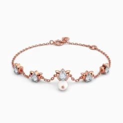 Anushka Sharma Rose Gold Seren Lotus Lab Grown Diamond Bracelet
