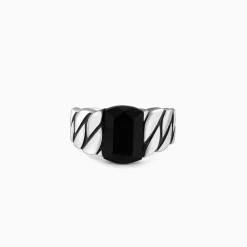 Black Rhodium Impeccable Ring For Him