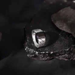 Black Rhodium Impeccable Ring For Him
