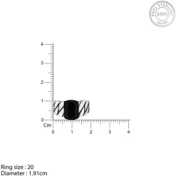 Black Rhodium Impeccable Ring For Him