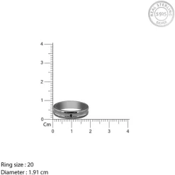 Black Rhodium Wild Wind Ring For Him