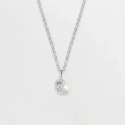 Charming Pearl Set with Link Chain