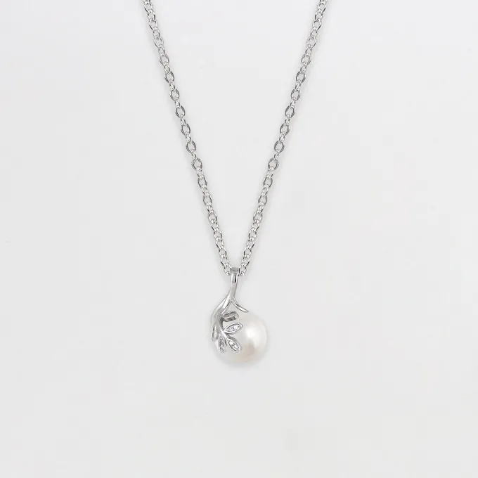 Charming Pearl Set with Link Chain